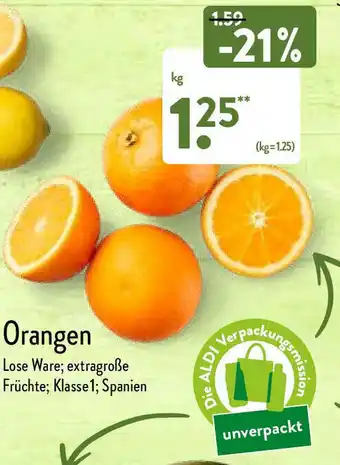 Aldi Nord Orangen kg Angebot