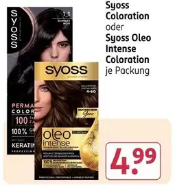 Rossmann Syoss syoss coloration oder syoss oleo intense coloration Angebot
