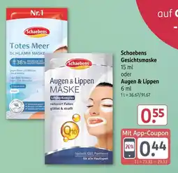 Rossmann Schaebens gesichtsmaske oder augen & lippen Angebot