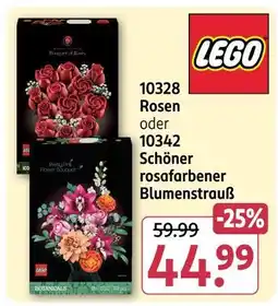 Rossmann Lego rosen oder schöner rosafarbener blumenstrauß Angebot
