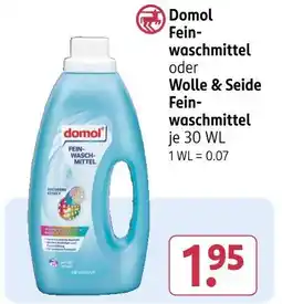 Rossmann Domol feinwaschmittel oder wolle & seide feinwaschmittel Angebot