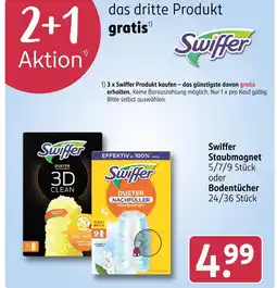 Rossmann Swiffer swiffer staubmagnet oder bodentücher Angebot