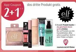 Rossmann E.l.f. app-coupon 2+1 Angebot