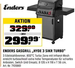 OBI Enders gasgrill „hyde 3 sikr turbo“ Angebot