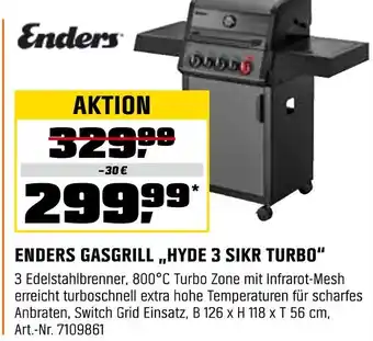 OBI Enders gasgrill „hyde 3 sikr turbo“ Angebot