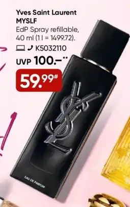 Galeria Alles Gute Yves Saint Laurent MYSLF Angebot