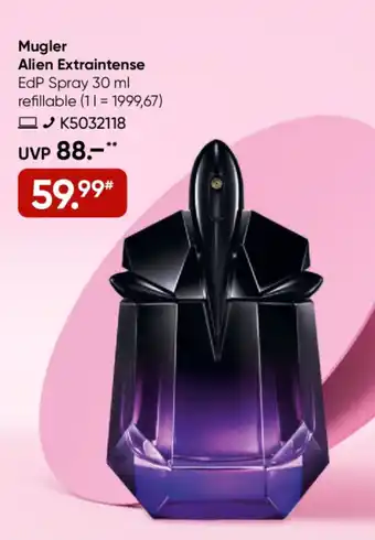 Galeria Mugler Alien Extraintense EdP Spray Angebot