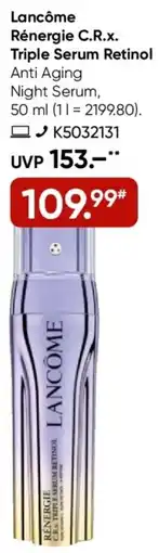Galeria Lancôme Rénergie C.R.x. Triple Serum Retinol Anti Aging Night Serum Angebot