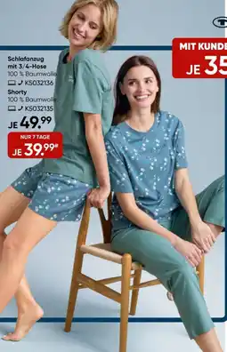 Galeria TOM TAILOR Schlafanzug mit 3/4-Hose Angebot