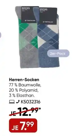 Galeria TOM TAILOR Herren-Socken Angebot