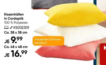 Galeria Kissenhüllen in Cordoptik Angebot