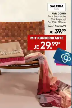 Galeria GALERIA home Plaid CONNY Angebot