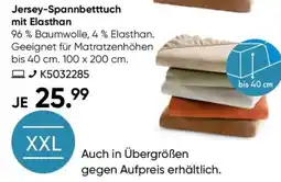 Galeria GALERIA Jersey-Spannbetttuch mit Elasthan Angebot