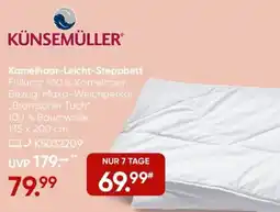 Galeria KÜNSEMÜLLER Kamelhaar-Leicht-Steppbett Angebot