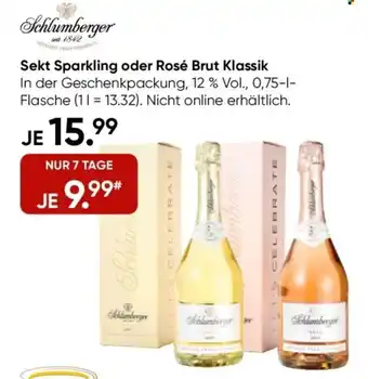 Galeria Schlumberger Sekt Sparkling oder Rosé Brut Klassik Angebot