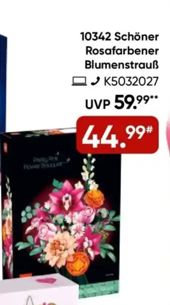 Galeria LEGO 10342 Schöner Rosafarbener Blumenstrauß Angebot