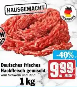 Hit Deutsches frisches Hackfleisch gemischt Angebot