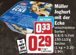 Hit Müller Joghurt mit der Ecke Angebot