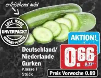 Hit Deutschland/ Niederlande Gurken Angebot
