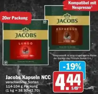 Hit Jacobs Kapseln NCC Angebot