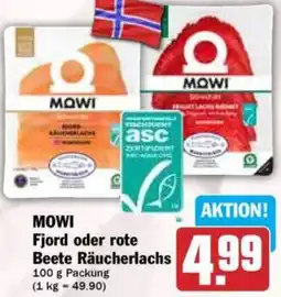 Hit MOWI Fjord oder rote Beete Räucherlachs Angebot