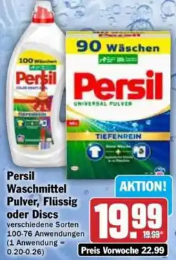 Hit Persil Waschmittel Pulver, Flüssig oder Discs Angebot