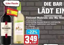 Hit Freixenet Mederaño oder Mia Wein Angebot