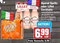 Hit Aperol Spritz oder Lillet Cocktails Angebot