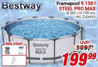 CENTERSHOP Bestway Framepool 9.150 l STEEL PRO MAX Angebot