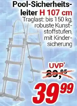 CENTERSHOP Pool-Sicherheitsleiter H 107 cm Angebot