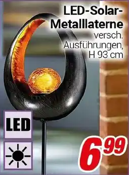 CENTERSHOP LED-Solar Metalllaterne Angebot