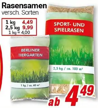 CENTERSHOP Rasensamen Angebot