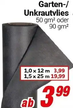 CENTERSHOP Garten-/ Unkrautvlies Angebot