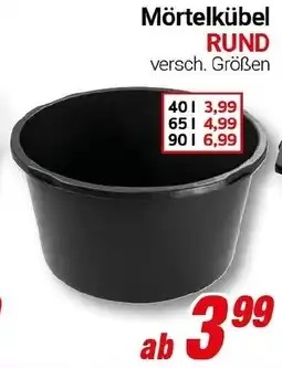 CENTERSHOP Mörtelkübel RUND Angebot