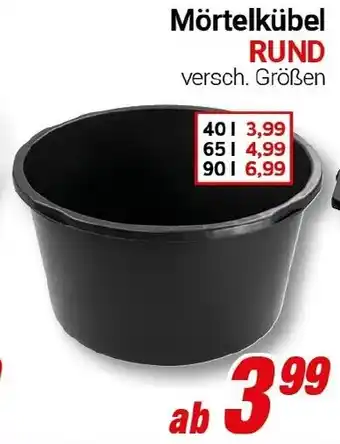CENTERSHOP Mörtelkübel RUND Angebot