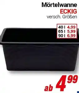 CENTERSHOP Mörtelwanne ECKIG Angebot