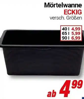 CENTERSHOP Mörtelwanne ECKIG Angebot