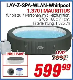 CENTERSHOP LAY-Z-SPA-WLAN-Whirlpool 1.370 I MAURITIUS Angebot