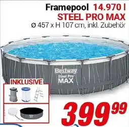 CENTERSHOP Bestway Framepool 14.970 l STEEL PRO MAX Angebot