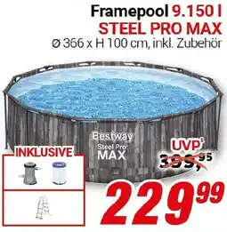 CENTERSHOP Bestway Framepool 9.150 l STEEL PRO MAX Angebot