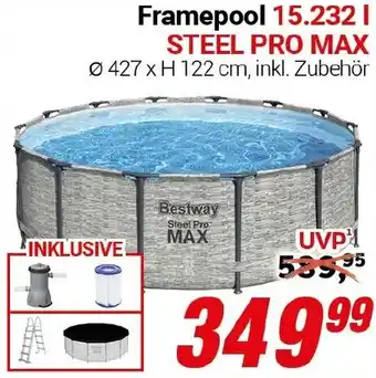 CENTERSHOP Framepool 15.232 l STEEL PRO MAX Angebot