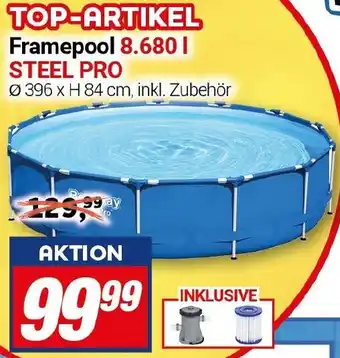 CENTERSHOP Bestway Framepool 8.680 l STEEL PRO Angebot