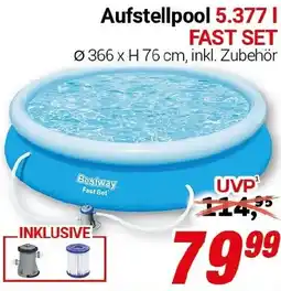 CENTERSHOP Bestway Aufstellpool 5.377 l FAST SET Angebot