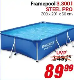 CENTERSHOP Bestway Framepool 3.300 l STEEL PRO Angebot