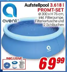 CENTERSHOP Aufstellpool 3.618 l PROMT-SET Angebot