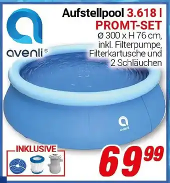 CENTERSHOP Aufstellpool 3.618 l PROMT-SET Angebot