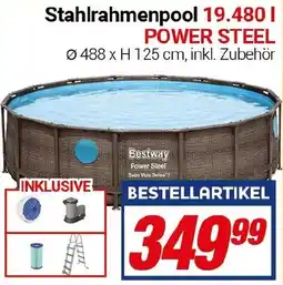 CENTERSHOP Bestway Stahlrahmenpool 19.480 l POWER STEEL Angebot