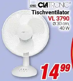 CENTERSHOP CLATRONIC Tischventilator VL 3790 Angebot