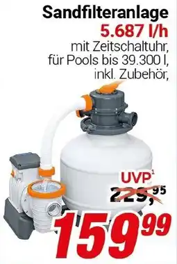 CENTERSHOP Sandfilteranlage 5.687 l/h Angebot