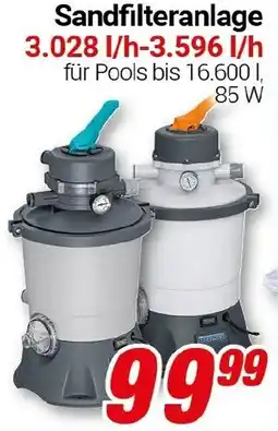 CENTERSHOP Sandfilteranlage 3.028 l/h-3.596 l/h Angebot